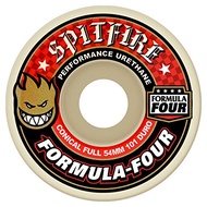 Spitfire F4 Conical Full Wheels White Red 54mm/101D Set Spitfire F4 Conical Full Wheels White Red 54