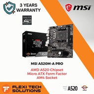 Flexi Tech MSI A520M-A PRO AM4 AMD MOTHERBOARD