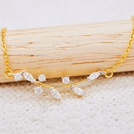 [ PCPY Jewelry ] สร้อยคอพร้อมจี้เพชรแท้น้ำ100 💎 ทองคำแท้9K (ทอง37.5%) เพชรเบลเยี่ยมแท้ ขายได้ [9KPN1
