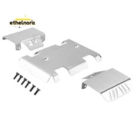 Stainless Steel Chassis Armor Axle Protector Skid Plate for  EX86190 EX 86190 LC76 1/10 RC Crawler C