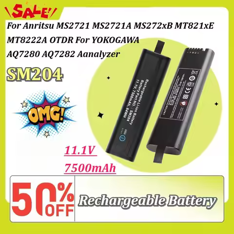 SM204 7500mAh Replacement Battery for Anritsu MS2721 MS2721A MS272xB MT821xE MT8222A OTDR for YOKOGA