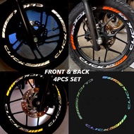 Honda click 125i v3 v2 mags decals rim sticker for motorcycle