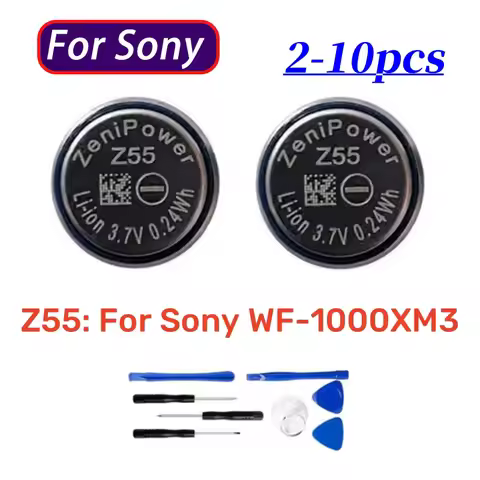 2-10Pcs/Lot Original ZeniPower Z55 1254 replacement CP1254 Battery For Sony WI-SP600N WF-SP700N WF-S