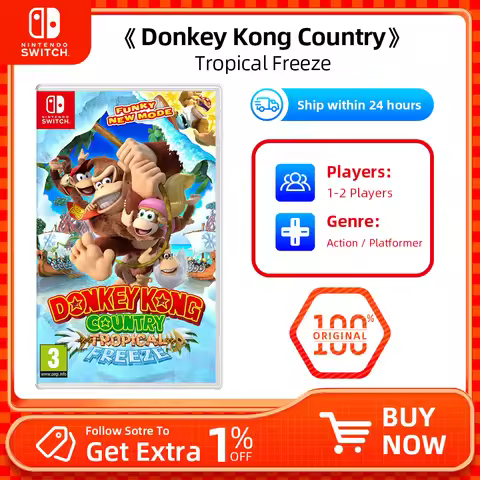 Nintendo Switch - Donkey Kong Country Tropical Freeze -TV Tabletop Handheld for Switch OLED Lite Con