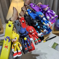 Sonic Keychain Car Anime Cartoon Cute Key Pendant Doll Bag Pendant Keychain