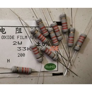 2 WATT 33 K OHM RESISTOR CONTENTS 10 PCS