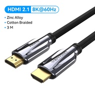 Vention HDMI 2.1 สาย 8K/60Hz 4K/120Hz 48Gbps HDMI ดิจิตอลสาย HDMI 2.1 สายเคเบิล Splitter สำหรับ HDR1