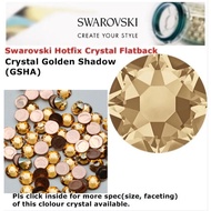 Hotfix Crystal Swarovski Elements Batu Tampal/Iron on Crystal (Crystal Golden Shadow GSHA)