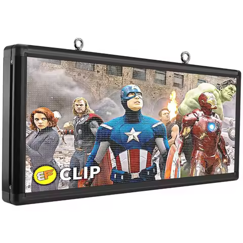 Ultra Bright 5500Nits Outdoor LED USB RGB Color 40โx18โ P6 For Store Display Scrolling Messages Elec