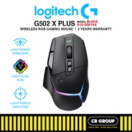Logitech G502 X PLUS Lightspeed RGB Wireless Gaming Mouse - Black/White (2Yrs Warranty)