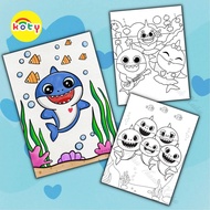 Set Of 50 Sheets Of Baby Shark Picture Coloring For Baby Shark For Wax, Pencil Coloring - KOTY Coloring Shop