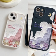 Case for Infinix Hot 11S 10S 10T 11 10 9 Play NFC Note 8 Smart 6 5 Oval Big Eye Soft Phone Case Motif Sweet Dreams Flowers