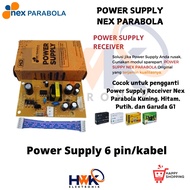 psu 6pin/ psu 6kabel/ psu nex parabola/ power supply receiver nex parabola DVD output komplit