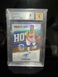 2017 NBA Hoops Stephen Curry Auto 限25 簽名卡 (BGS 9 靚分)