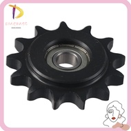 DIACHASG Convex Idler Gear, 13 Tooth 10mm Bore 1/2" Pitch Chain Idler Sprocket, Black Oxide  C45 Car