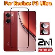 2 in 1 Front Tempered Glass + Camera Len Film for Realme P3 Ultra 5G RealmeP3Ultra P3Ultra P 3 Prote
