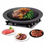 Smokeless Barbeque Grill Non Stick 32cm Round Grill BBQ Grill Pan - Modern Kitchen
