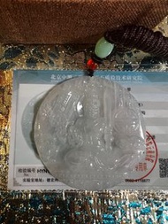 55mm 文殊菩薩翡翠牌