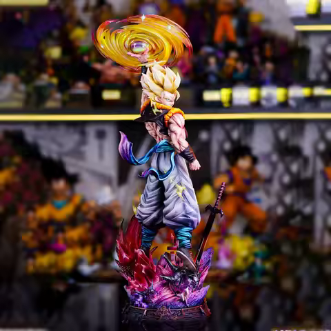 Dragon Ball JT Gogeta Anime Large Gk Resin Statue Three Replaceable Head Sculpts Collectible Model D