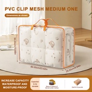 EUNICE Large Capacity Foldable Storage Bag Waterproof Transparent Clothes Storage Box Reusable Dust-