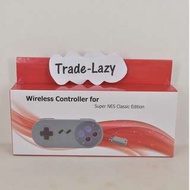 全新 SNES 2.4G 迷你灰機/ 迷你超任無線手掣藍芽接收器 - Wireless Controller for Super NES Classic Edition 超任 超級任天堂 懷舊 usb