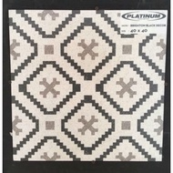 KERAMIK LANTAI KASAR PLATINUM BRIGHTON BLACK DECOR 40X40 KW1