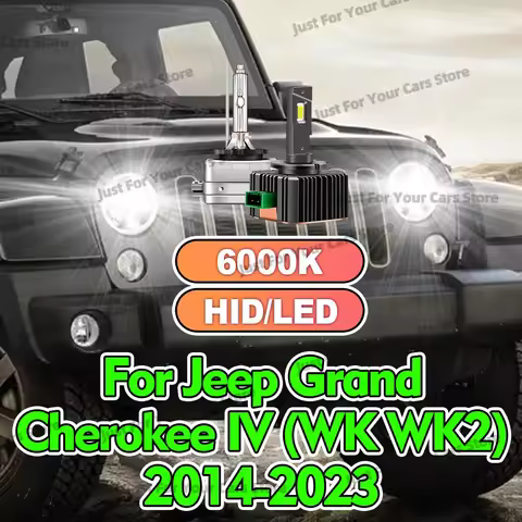 2x 6000K White Xenon HID/LED Headlight Bulbs D3S D3 Head Lamps Plug&Play For Jeep Grand Cherokee WK 