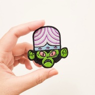 POWER PUFF GIRLS EMBROIDERY PATCH MOJO JOJO EMBROIDERED BADGE/ VILLAIN CARTOON IRON PATCH/