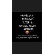 JOY BUYER / FUSSY / BACKOUT BUYER