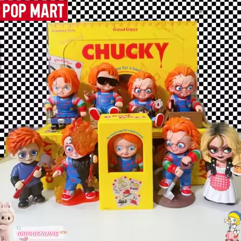 POP MART Halloween Chucky Ghost Kid Reincarnation Series Blind Box Trendy Figurine Collection Desk D