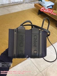 Chloe Mini Woody Tote Bag Shoulder Bag Crossbody Bag Denim 牛仔布側孭袋斜孭袋