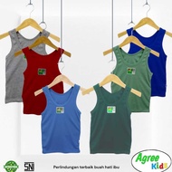 KATUN Contains 3 pcs Undershirts Singlets for Children Agree to Teenagers Random Color UNISEX Cotton