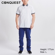 Conquest Men Cotton Twill Polka Dot Woven Shirt CM03580