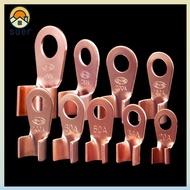 SUERHD 10pcs/pack OT Cable Connector Kit, Bolt Hole Copper OT Wire Nose Terminal Crimp, Durable 1.5-