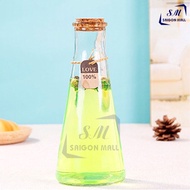 350ml cork triangular glass bottle water bottle