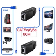 หัวแปลง HDMI เป็นสายแลน RJ45 เส้นเดียว รองรับ HD 4K ชุด 2 ตัว (รับ-ส่ง)HDMI Extender to RJ45 Over Ca