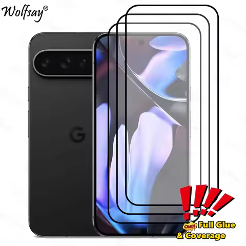 Full Cover Screen Protector For Google Pixel 9 Pro Tempered Glass Pixel 6A 7A 8A 7 8 9 Pro XL Glass 