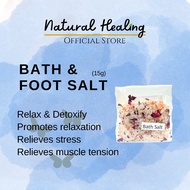 NATURAL HEALING Bath Spa Foot Soak Lavender Essential Oil Himalayan Salt Epsom Salt Bath Salt Rendaman hilang bau stress