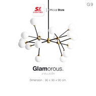 SL LIGHTING | Chandelier โคมไฟระย้า SL-1-GLAM-9128/16 ขั้วG9