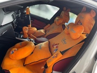 ชุดหุ้มเบาะรถยนต์ หมีพลูส้ม set 15 ชิ้น พร้อมส่ง ใส่ได้ทั้ง รถกระบะ และ รถเก๋ง (ทุกรุ่น) สินค้าคุณภาพราคาประหยัด สวยทุกแบบจ้า