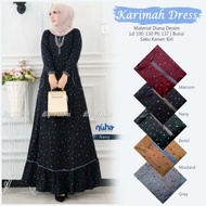 Karimah Dress Diana Denim Best Seller Gamis Wanita Muslimah Terbaru by
