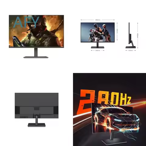 24 Inch Desktop Computer LCD Monitor for Gaming FHD 1080p 280Hz Refresh Rate IPS Panel HDMI VGA Disp