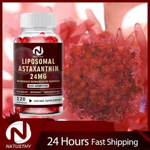 Haematococcus Pluvialis Astaxanthin Capsule - Liposomal Astaxanthin 24mg - Natural Antioxidant Skin 