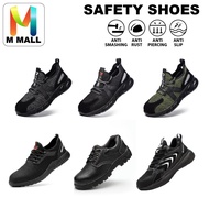SAFETY SHOES Anti Smashing Piercing Protective WORK SHOES - 305 (BLACK) / 663 (GREY/BLACK/GREEN)/ G1