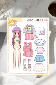 BONGKAR PASANG KERTAS / DRESS UP DOLL / BAJU-BAJUAN / PAPERDOLL / MAINAN JADUL KERTAS