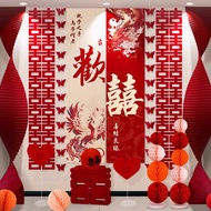 Wedding Room Decoration Arrangement Wedding Strip Wedding Interior Decoration Dressing Robe Backgrou