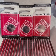Maxell CR2032 CR2025 CR2016 button battery single card.