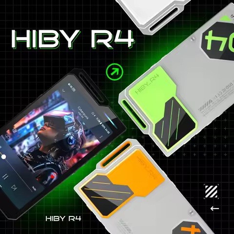 HiBy R4 Android 12 HiFi Music Player Bluetooth WiFi DSD256 MQA 16x USB DAC Headphone AMP 11hr 4.7'' 