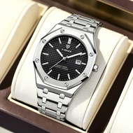 Swiss Brand Watch Men's New Style Steel Band Waterproof Luminous Watch Boys Cross-Border Foreign Tra