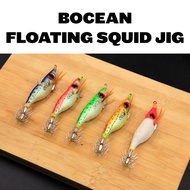 BOCEAN Floating Squid Jig Big Eyes Candat Sotong Candok Fishing Matakail Sotong Perambut Candat